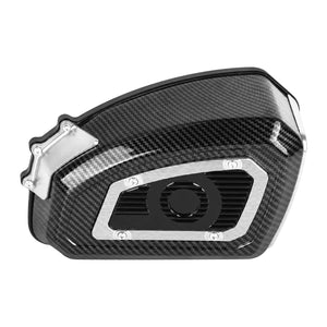 Air Cleaner System Carbon Look & Red Filter Element Sportster '04-'22 XL - Silver | HCmotorku