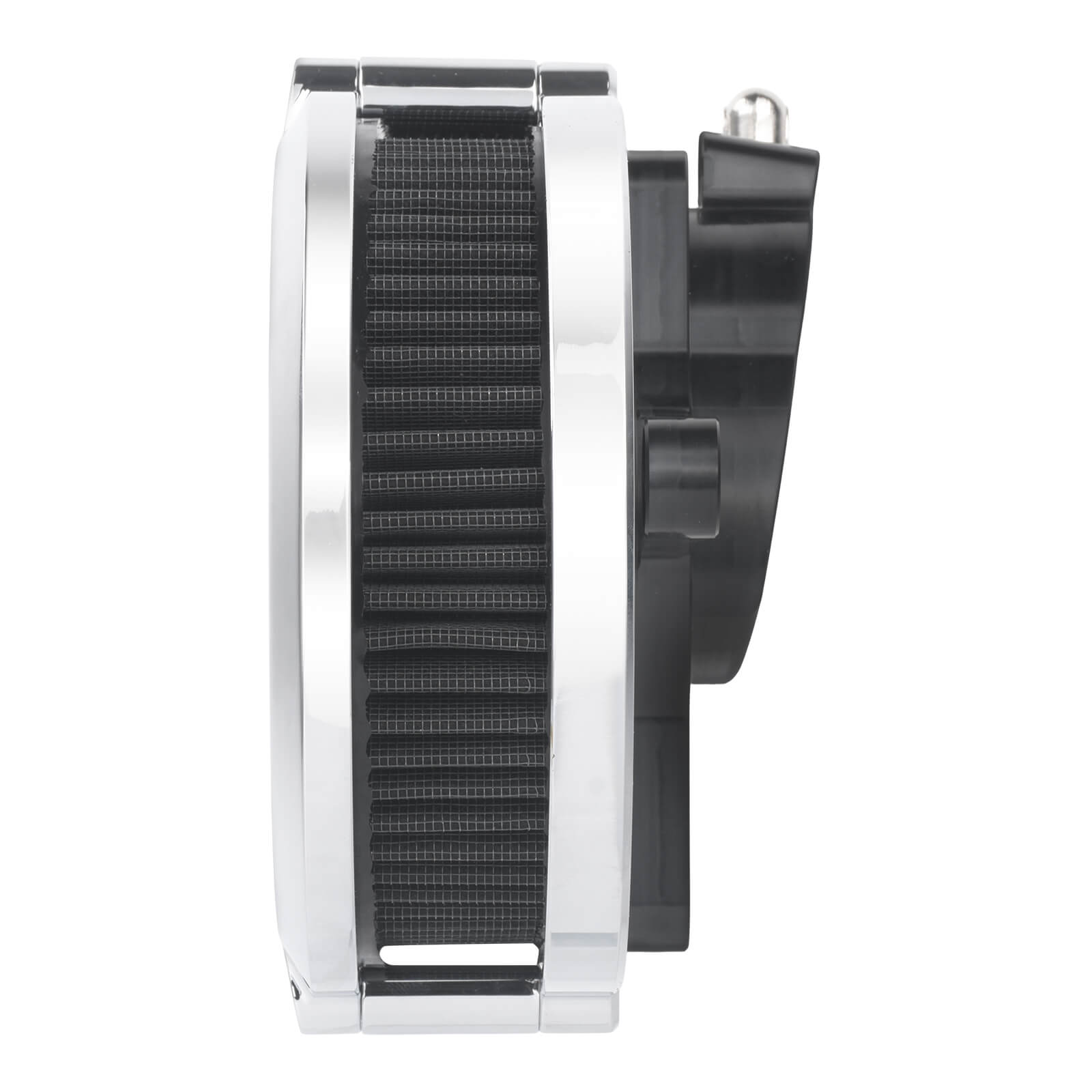 AF009802_HCmotorku_High-Flow Air Cleaner Intake System-Chrome Housing for Harley Touring CVO Road Glide Street Glide '23-'25 Softail 2025 Side