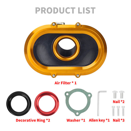 AF009804_HCmotorku_High-Flow Air Cleaner Intake System-Golden Housing for Harley Touring CVO Road Glide Street Glide '23-'25 Softail 2025 Product List