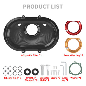 Motorcycle Air Filter Intake Kit for Harley Sportster XL 2004-2022 | HCmotorku