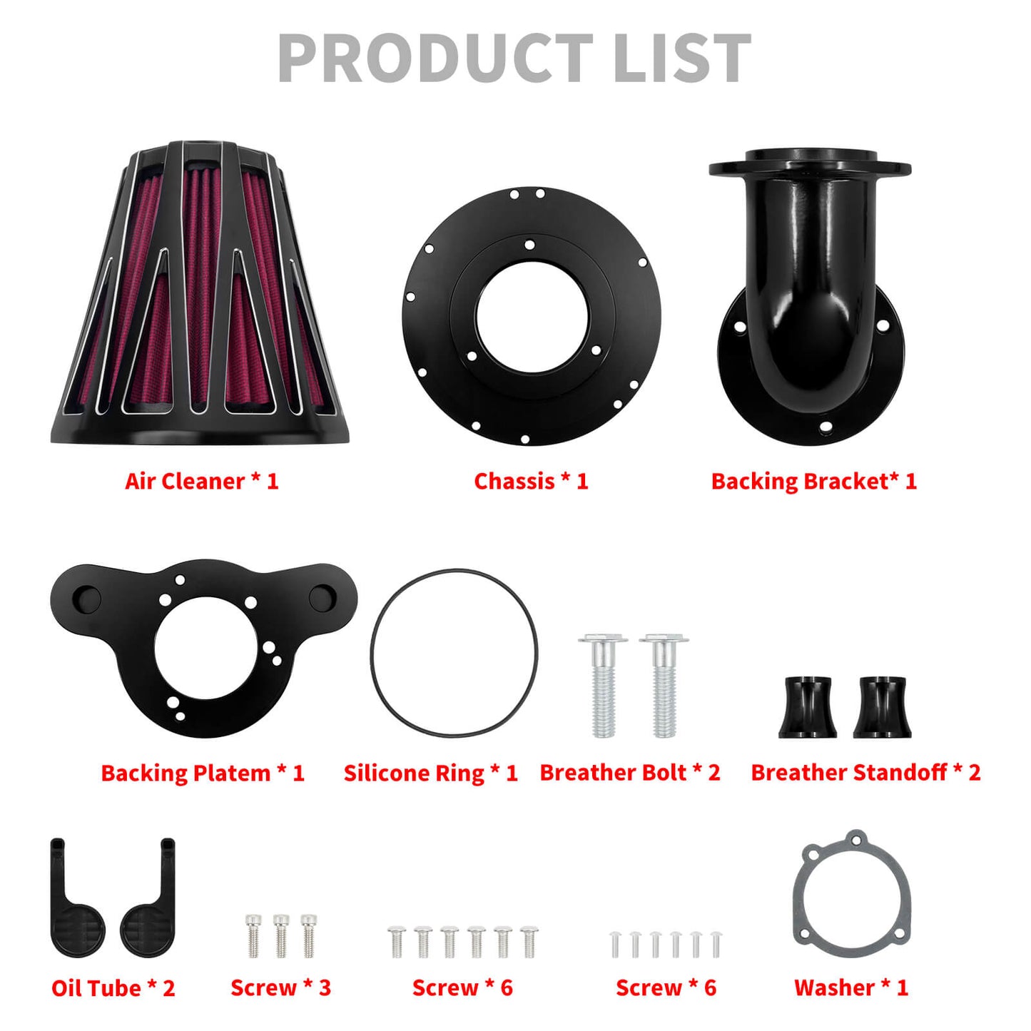 AF0099_HCmotorku_Red Filter Air Cleaner Filter for Harley Sportster XL ‘04-’22 Product List