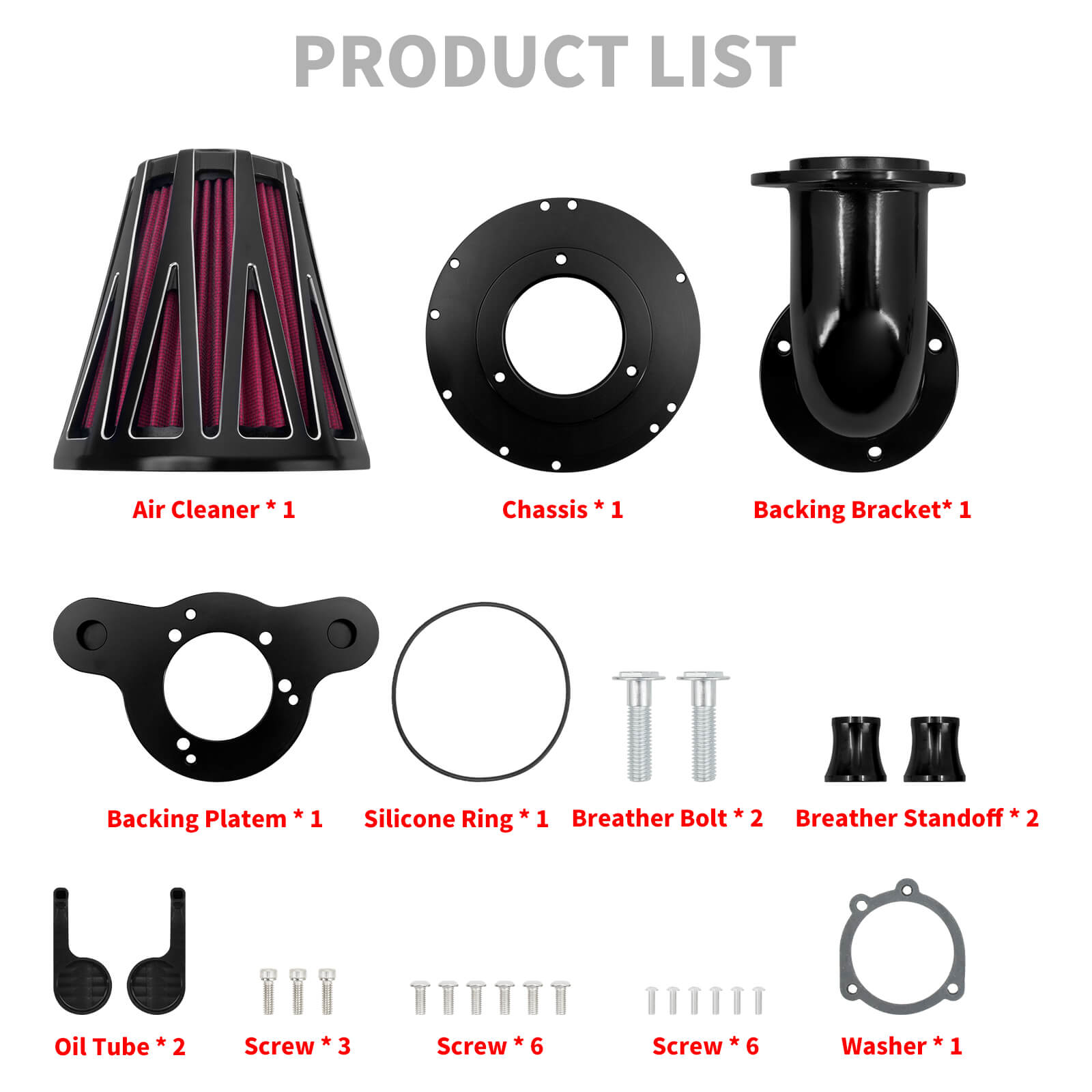 AF0099_HCmotorku_Red Filter Air Cleaner Filter for Harley Sportster XL ‘04-’22 Product List