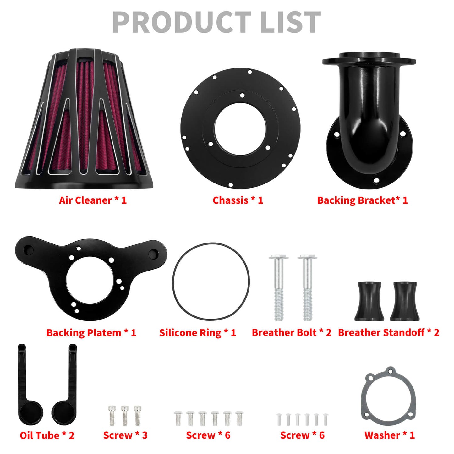 AF009902_HCmotorku_Grey Filter Air Cleaner Filter for Harley Dyna '00-'17 Softail '00-'15 Touring '00-'07 Product List