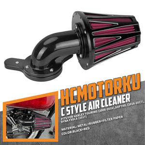 AF009903_HCmotorku_Red Filter Air Cleaner Filter for Harley Softail '16-'17 Touring '08-'16 Trike ‘08-’16