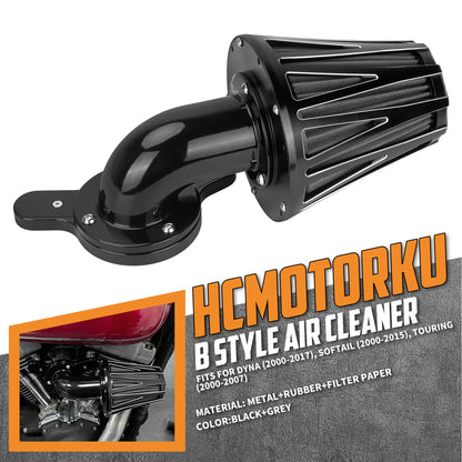 AF009906_HCmotorku_Grey Filter Air Cleaner Filter for Harley Dyna '00-'17 Softail '00-'15 Touring '00-'07