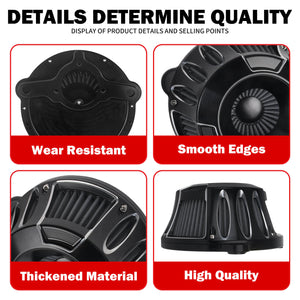 CNC Air Cleaner with Grey Intake for Harley 2023-2025 CVO Road Glide Street Glide 2025 Softail | HCmotorku