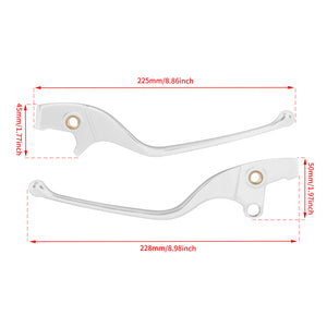 BA000702 HCmotorku Chrome Motorcycle Brake Cruth Levers for Indian Sixty Bobber Rough ‘18-’23 Size