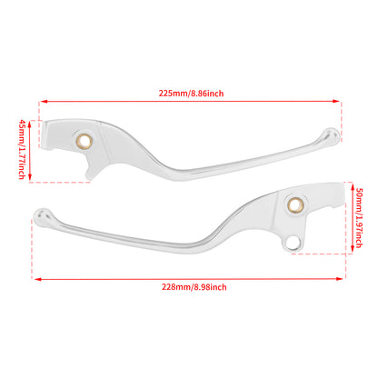 BA000702 HCmotorku Chrome Motorcycle Brake Cruth Levers for Indian Sixty Bobber Rough ‘18-’23 Size