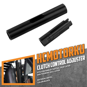 BA001401 HCmotorku Black CNC Aluminum Brake & Clutch Cable Adjuster For Harley Softail 
Touring ’18-Up 