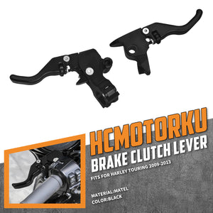 BA001601_HCmotorku_Heavy-Duty Bagger Brake and Clutch Levers for Harley Touring '09-'13 Black