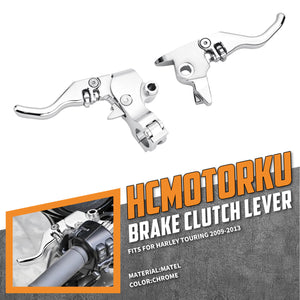 BA001602_HCmotorku_Heavy-Duty Bagger Brake and Clutch Levers for Harley Touring '09-'13 Chrome