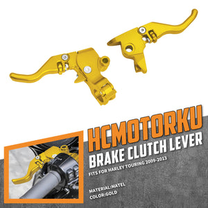 BA001604_HCmotorku_Heavy-Duty Bagger Brake and Clutch Levers for Harley Touring '09-'13 gold