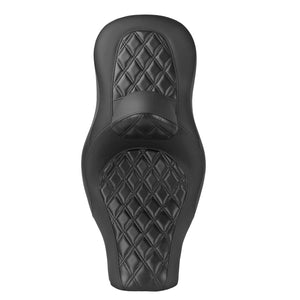 Step Up Driver Passanger Seat with Backrest Diamond Black Fit Harley Low Rider S 2018-2024 | HCmotorku