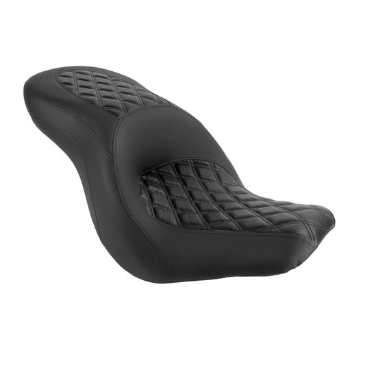 Step Up Driver Passanger Seat Diamond Black Fit For Harley Low Rider S 2018-2024 | HCmotorku