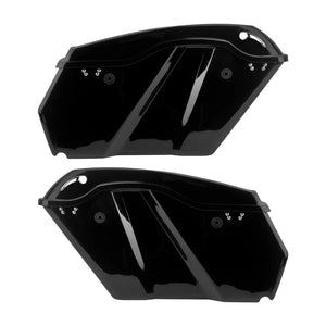 CB013601_HCmotorku_Motorcycle Saddlebags Gloss Black-Black Latch for Harley Touring ‘14-’23 Electra Glide Road King Road Glide Back