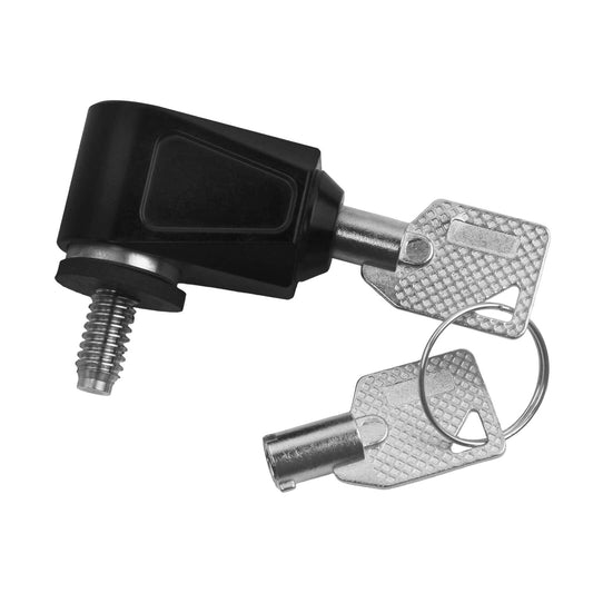 CB015701_HCmotorku_Black 1/4-20 Thread Seat Bolt Lock Anti Theft Universal for Harley Dyna Softail Touring