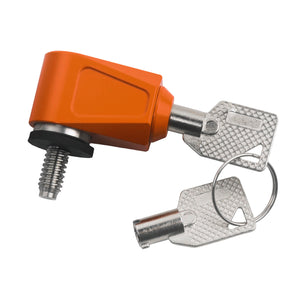CB015704_HCmotorku_Orange 1/4-20 Thread Seat Bolt Lock Anti Theft Universal for Harley Dyna Softail Touring