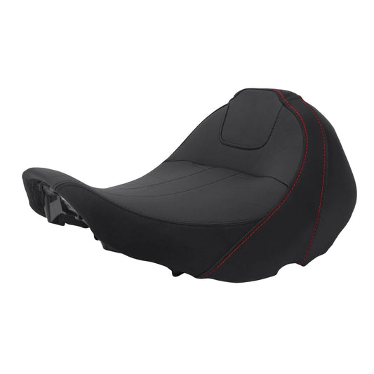 Sport Design Solo Seat with Red Stitching for Harley Touring FLHXSE FLTRX FLHX | HCmotorku