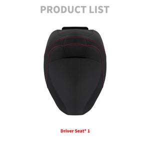 CB016401 hcmotorku Sport Design Solo Seat with Red Stitching for harley touring road glide