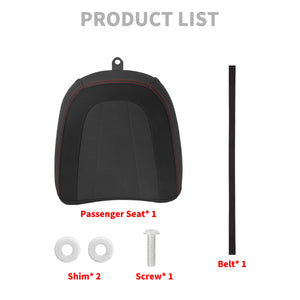 CB016501 hcmotorku Rear Passenger Pillion Seat Red Stitching for harley - product list