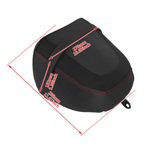 CB016501 hcmotorku Rear Passenger Pillion Seat Red Stitching for harley - size