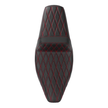 Driver Passenger Two-Up Seat Red Stitching For Harley Touring 2024-UP | HCmotorku