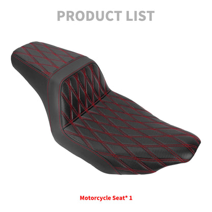 Driver Passenger Two-Up Seat Red Stitching For Harley Touring 2024-UP | HCmotorku