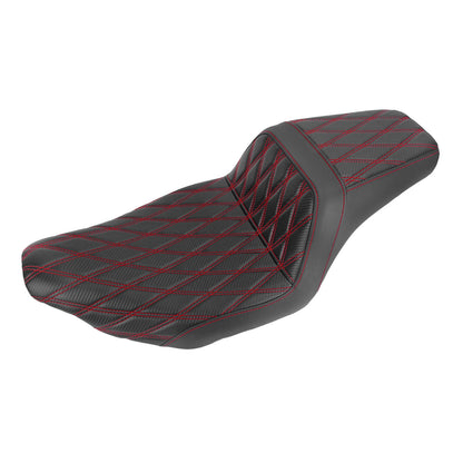 Driver Passenger Two-Up Seat Red Stitching For Harley Touring 2024-UP | HCmotorku