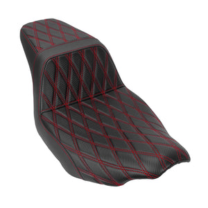 Driver Passenger Two-Up Seat Red Stitching For Harley Touring 2024-UP | HCmotorku