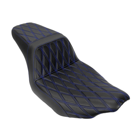 Driver Passenger Two-Up Seat Blue Stitching For Harley Touring 2024-UP | HCmotorku