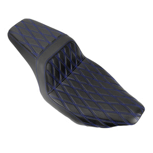 Driver Passenger Two-Up Seat Blue Stitching For Harley Touring 2024-UP | HCmotorku