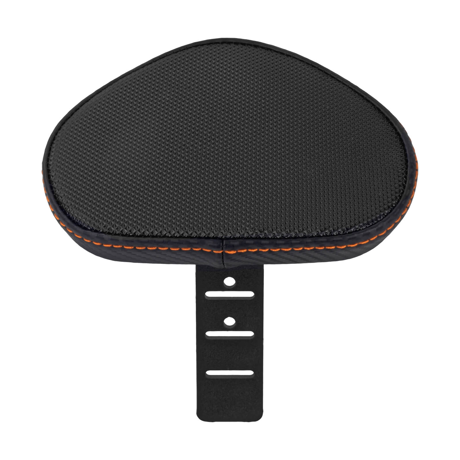 CB016611 HCmotorku Rider Passenger Seat 2-up Seat with Backrest Orange Stitching for Harley Touring Backrest