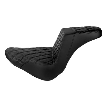 CB016901_HCmotorku_Front&Rear One-Piece Seat Two-up Seat-Black Stitching for Harley Fat Boy FLSTF ‘18-’25 Breakout FXBRS ‘23-’25