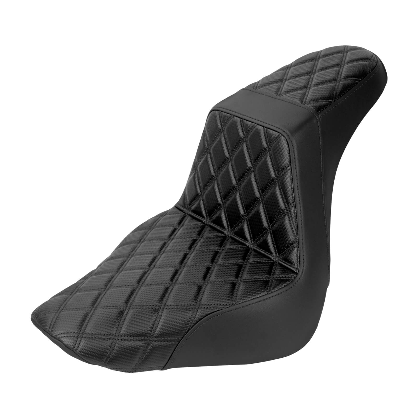 CB016901_HCmotorku_Front&Rear One-Piece Seat Two-up Seat-Black Stitching for Harley Fat Boy FLSTF ‘18-’25 Breakout FXBRS ‘23-’25
