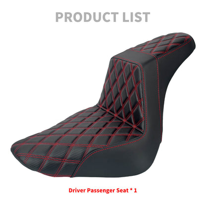 CB016903_HCmotorku_Front&Rear One-Piece Seat Two-up Seat-Red Stitching for Harley Fat Boy FLSTF ‘18-’25 Breakout FXBRS ‘23-’25 Product List