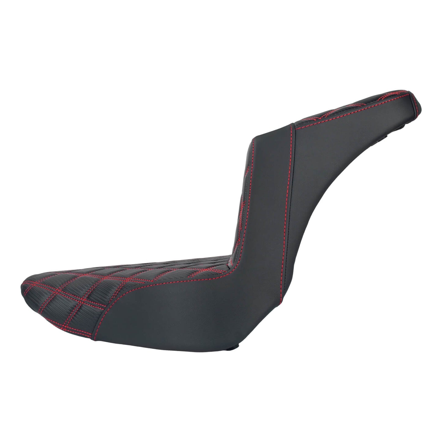 CB016903_HCmotorku_Front&Rear One-Piece Seat Two-up Seat-Red Stitching for Harley Fat Boy FLSTF ‘18-’25 Breakout FXBRS ‘23-’25