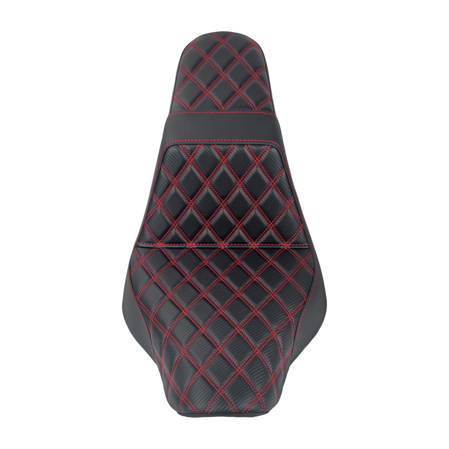 CB016903_HCmotorku_Front&Rear One-Piece Seat Two-up Seat-Red Stitching for Harley Fat Boy FLSTF ‘18-’25 Breakout FXBRS ‘23-’25 