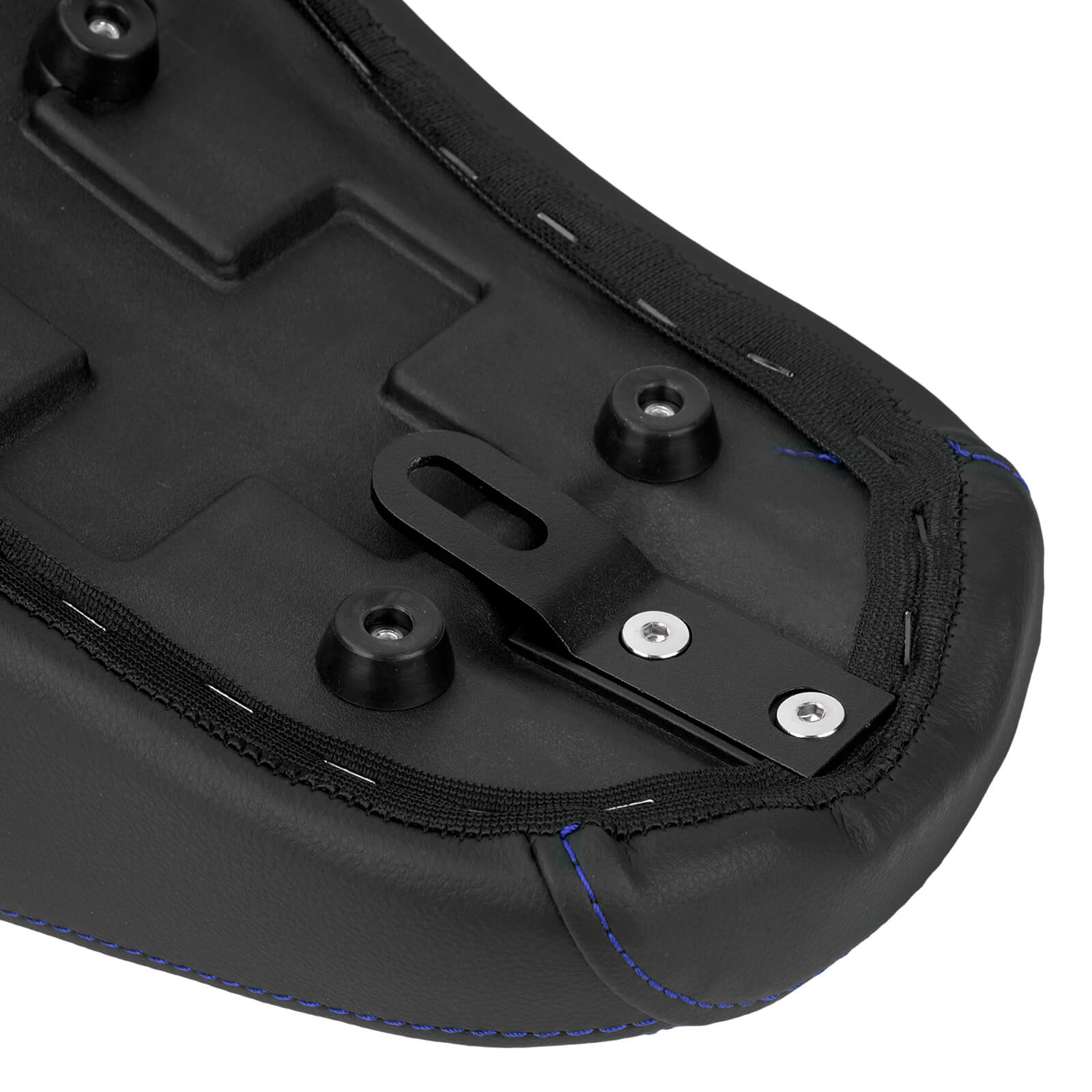 CB016904_HCmotorku_Front&Rear One-Piece Seat Two-up Seat-Blue Stitching for Harley Fat Boy FLSTF ‘18-’25 Breakout FXBRS ‘23-’25