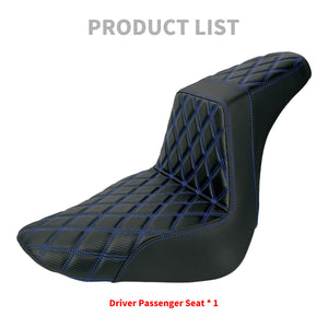 CB016904_HCmotorku_Front&Rear One-Piece Seat Two-up Seat-Blue Stitching for Harley Fat Boy FLSTF ‘18-’25 Breakout FXBRS ‘23-’25 Product List