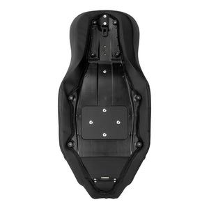 CB017103_HCmotorku_Front&Rear Two-up Seat W/Backrest Red Stitching for Harley Touring ‘23.5-Up