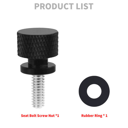 CB017301 HCmotorku Black Motorcycle Seat Bolt Screw Nut for Harley Sportster Dyna Softail Touring ‘97-Later Road Glide Electra Glide XL883 Fat Boy Deluxe Product List