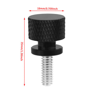 CB017301 HCmotorku Black Motorcycle Seat Bolt Screw Nut for Harley Sportster Dyna Softail Touring ‘97-Later Road Glide Electra Glide XL883 Fat Boy Deluxe Size