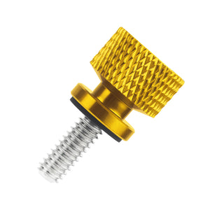 CB017304 HCmotorku Yellow Motorcycle Seat Bolt Screw Nut for Harley Sportster Dyna Softail Touring ‘97-Later Road Glide Electra Glide XL883 Fat Boy Deluxe