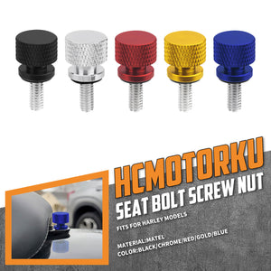CB0173 HCmotorku Motorcycle Seat Bolt Screw Nut for Harley Sportster Dyna Softail Touring ‘97-Later Road Glide Electra Glide XL883 Fat Boy Deluxe
