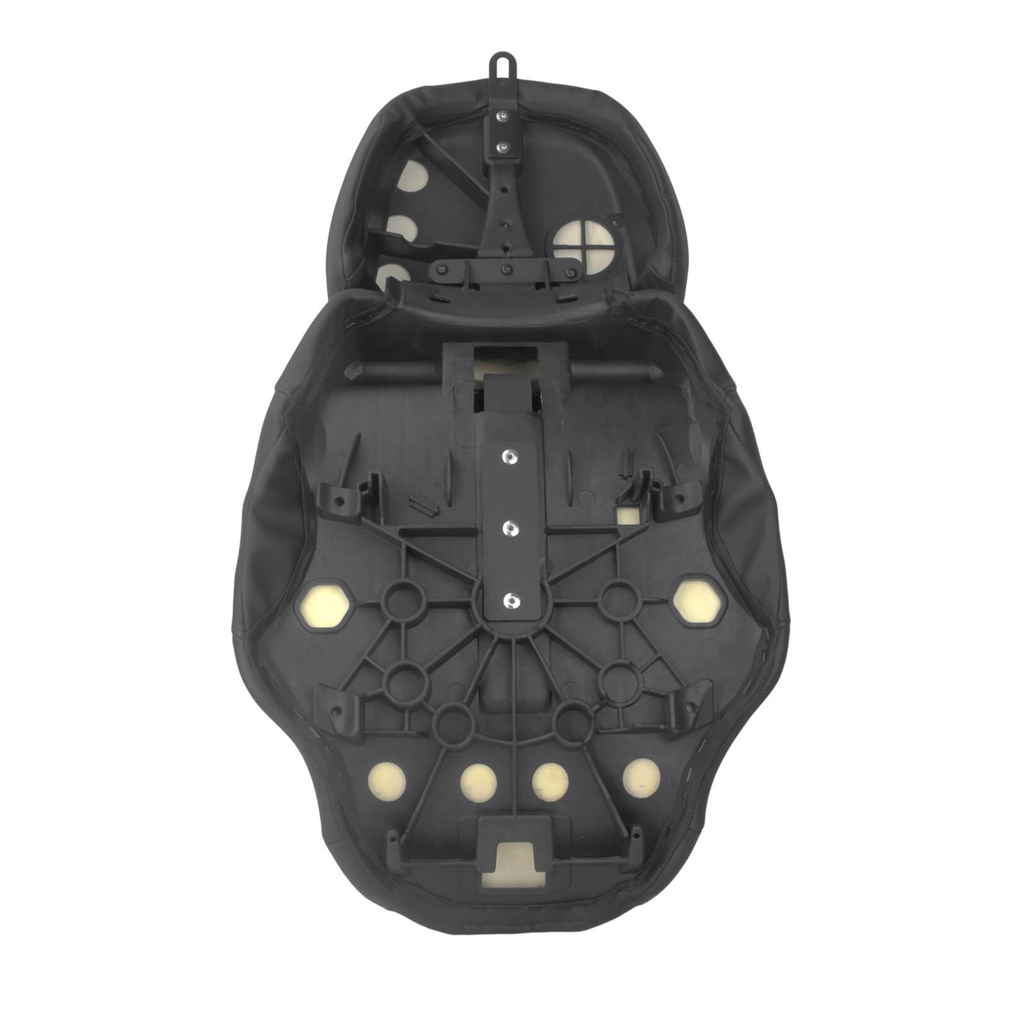 CB017401_HCmotorku_Two-up Seat W/Backrest Black Stitching for Harley Touring Street Road Glide ‘23.5-Up