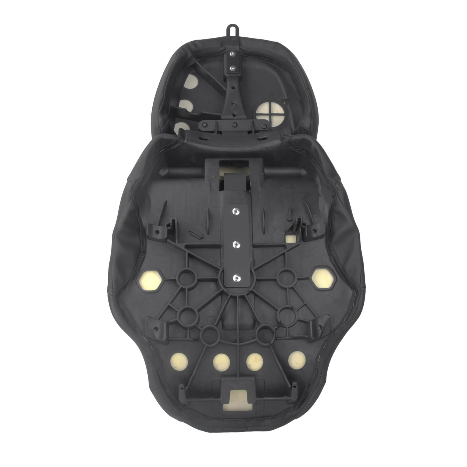 CB017401_HCmotorku_Two-up Seat W/Backrest Black Stitching for Harley Touring Street Road Glide ‘23.5-Up