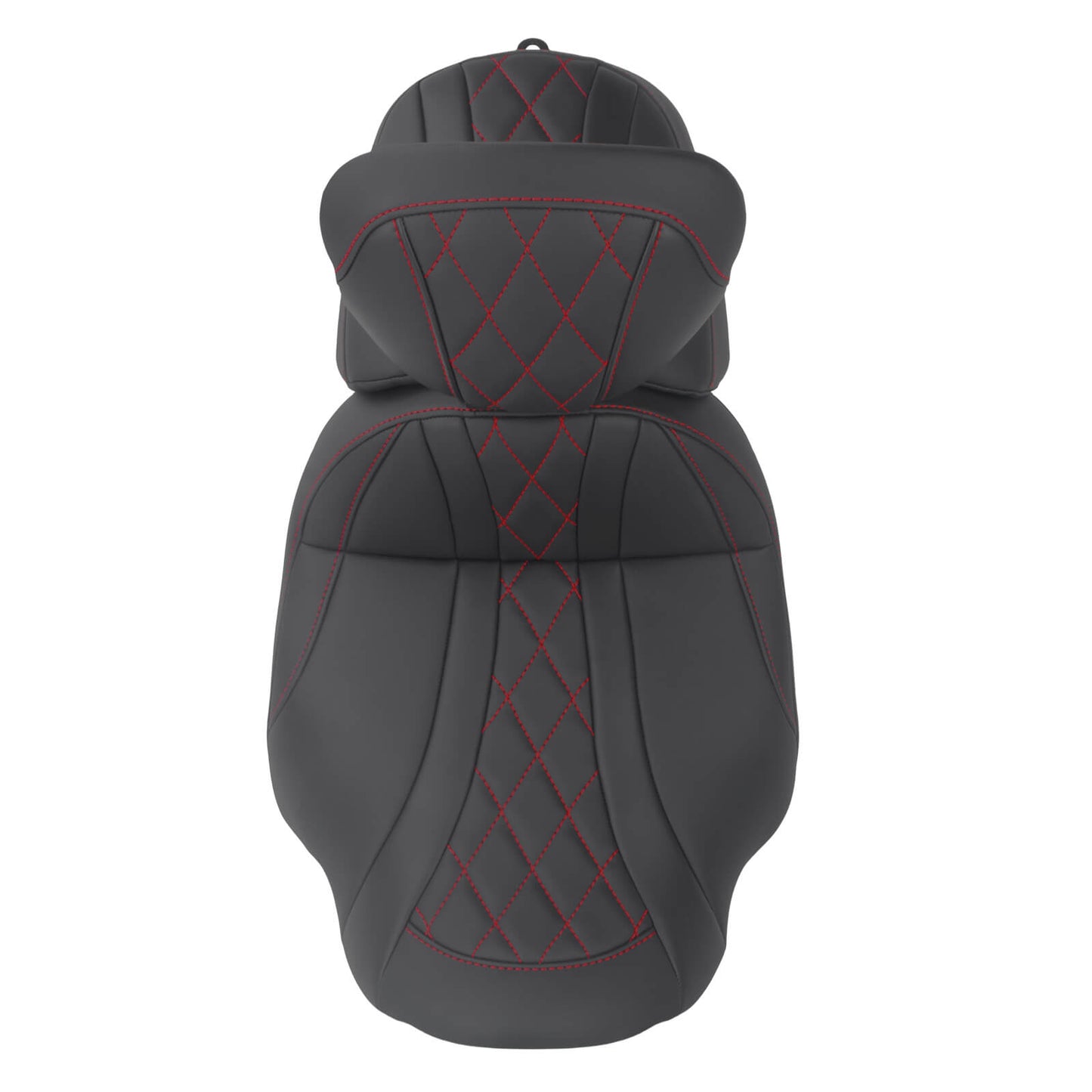 CB017403_HCmotorku_Two-up Seat W/Backrest Red Stitching for Harley Touring Street Road Glide ‘23.5-Up