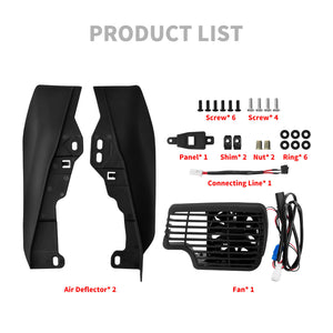 CO000101_HCmotorku_Cooler Fan with Mid Frame Deflector for Harley Touring Tri Glide Electra Glide Road Glide‘17-’24 Product List