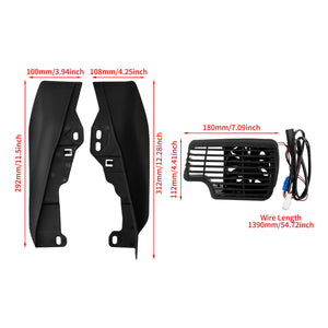 CO000101_HCmotorku_Cooler Fan with Mid Frame Deflector for Harley Touring Tri Glide Electra Glide Road Glide ‘17-’24 Size