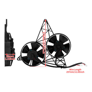 CO000701 HCmotorku Radiator Fan For Harley V-Rod Size